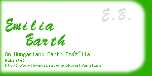 emilia barth business card